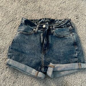Denim shorts